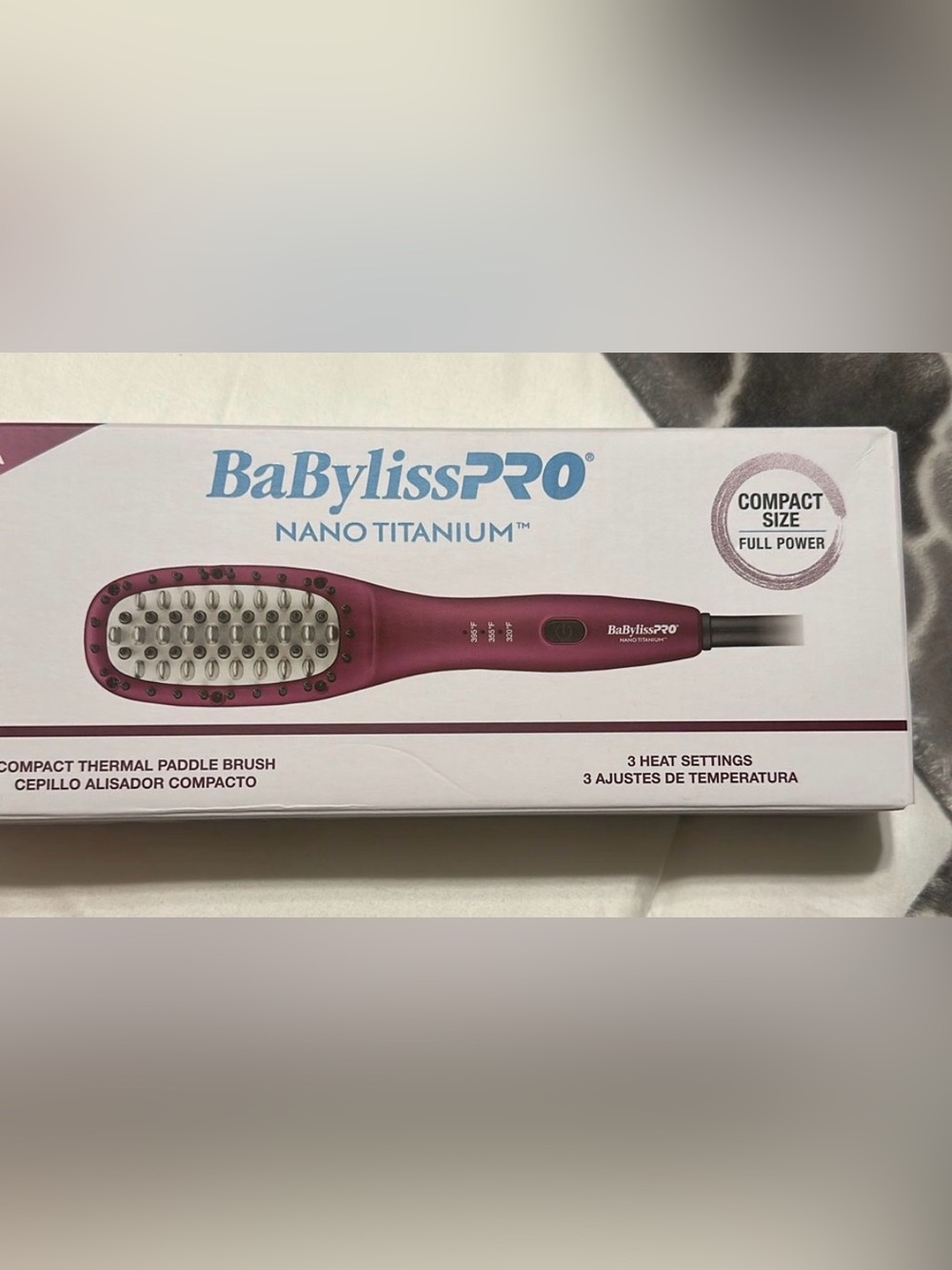 BaBylissPRO Nano Titanium Hot Brush - Plum